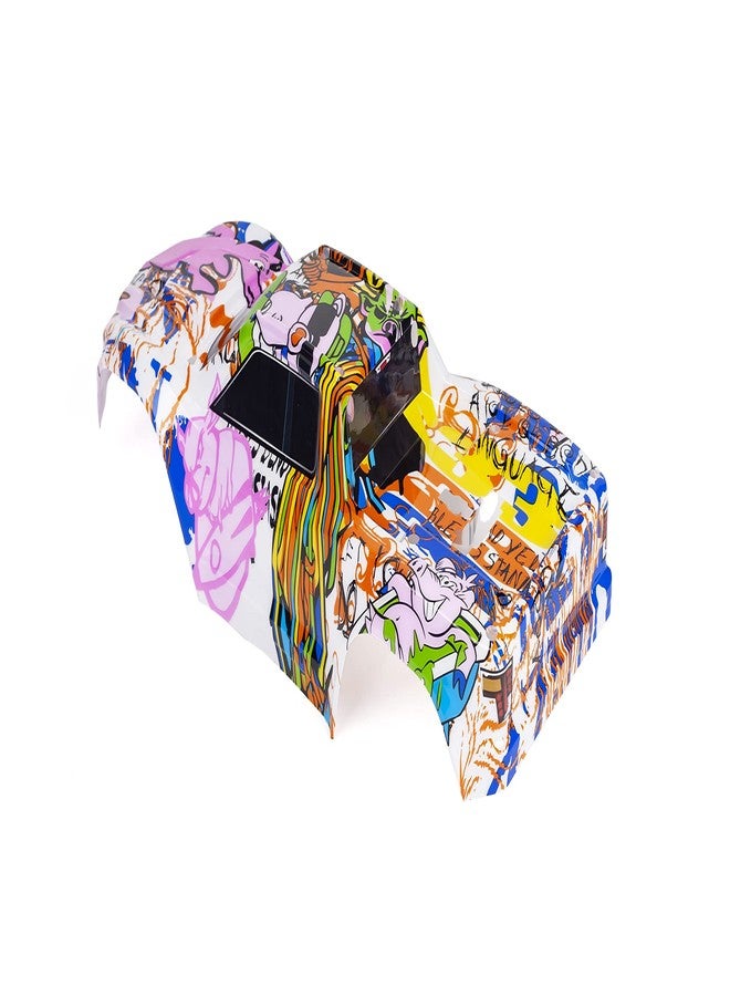 SummitLink Custom Body Graffiti Pink Pig Style Compatible for V1 Traxxas Maxx 1/10 4X4 4WD Truck Shell Cover(Truck not Included) MX-PIG-01 - Image 4