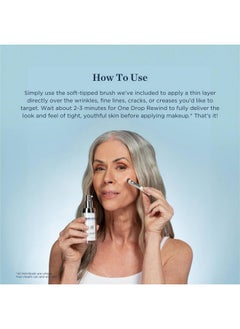 Beverly Hills MD One Drop Rewind For Aging Skin Tightening Serum For Instant Smooth Skin Appearance Up To 8 Hours Target Fine Lines Wrinkles Crows Feet Smile & Frown Lines W/Argireline  - Image 4