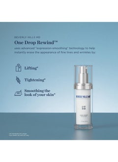 Beverly Hills MD One Drop Rewind For Aging Skin Tightening Serum For Instant Smooth Skin Appearance Up To 8 Hours Target Fine Lines Wrinkles Crows Feet Smile & Frown Lines W/Argireline  - Image 2