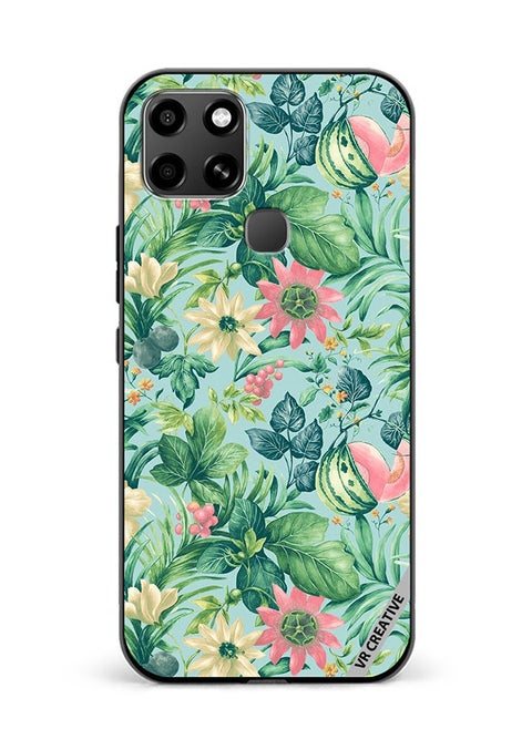 Protective Case Cover For Infinix Smart 6 Sunflower Design Multicolour