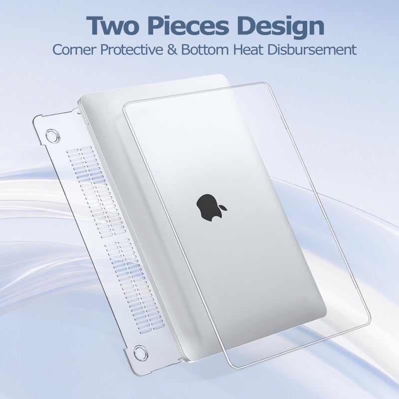 MOSISO Compatible with MacBook Pro 13 inch Case M2 2025, 2024, 2023, 2022-2016 A2338 M1 A2251 A2289 A2159 A1989 A1708 A1706 with/Without Touch Bar, Plastic Hard Shell Case Cover, Crystal Clear - Image 5