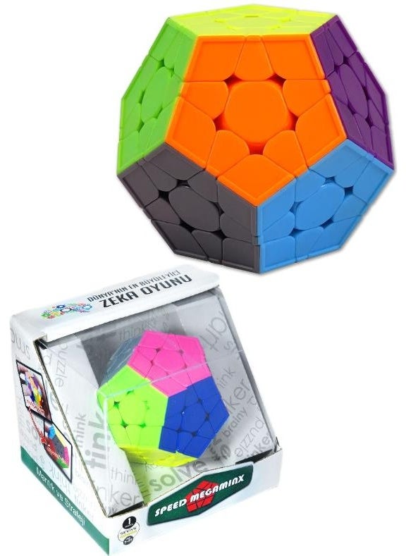 Toyfest Stickerless Megaminx Speed Cube Megaminx Mind Cube Rubik's Cube Speed Cube  - Image 2