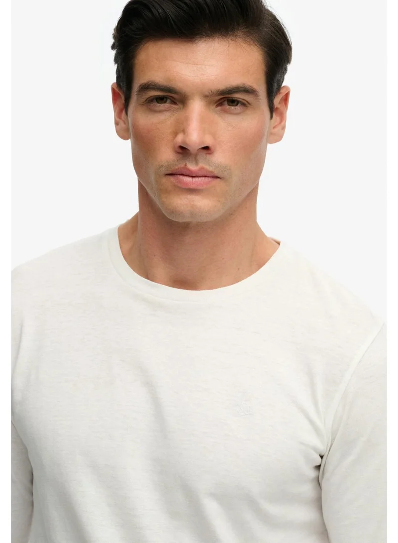 Superdry  Classic Cotton Linen Long Sleeve Top for Men | Best Price UAE