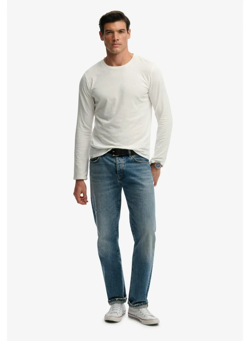 Superdry  Classic Cotton Linen Long Sleeve Top for Men | Best Price UAE