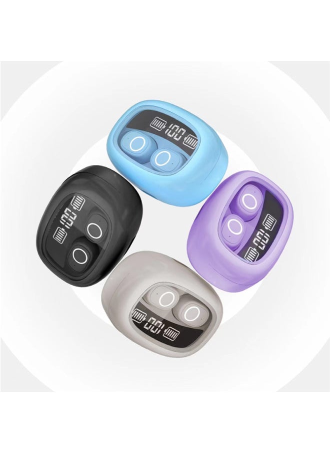 Generic - Specially DeSigned For S9 Bluetooth HeadSet With Large Battery WireleSS NoiSe Reduction And Long Battery Life E-SportS Game Tws Private Model-Color:Purple - Image 1