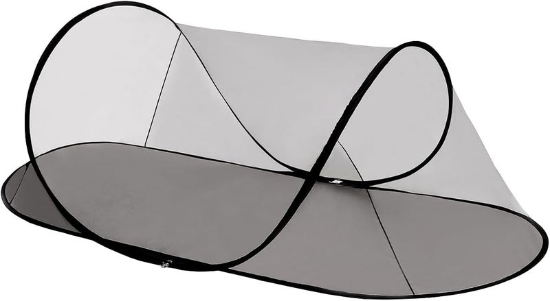 Mengersi Large Pop Up Mosquito TentPortable Foldable Mosquito Net for Camping Travel Patio with Net Bottom for Adults Baby 1PCBlack - Image 1