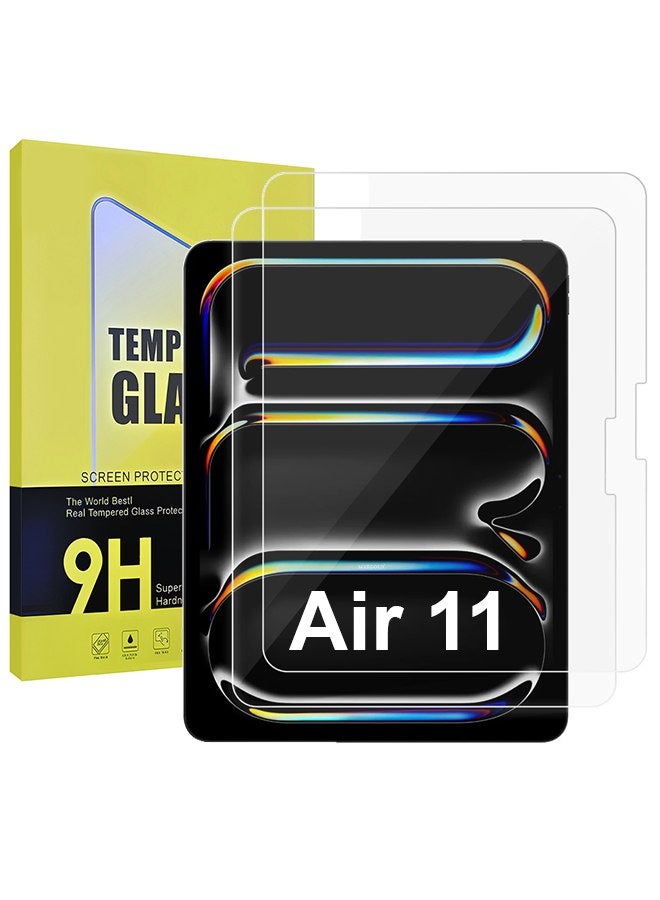 دوسالا حماية شاشة 2 قطعة لجهاز iPad Air 11 بوصة M3 2025 / iPad Air 11 بوصة M2 2024 - خالية من الفقاعات - مضادة لبصمات الأصابع - مضادة للصدمات - Image 1