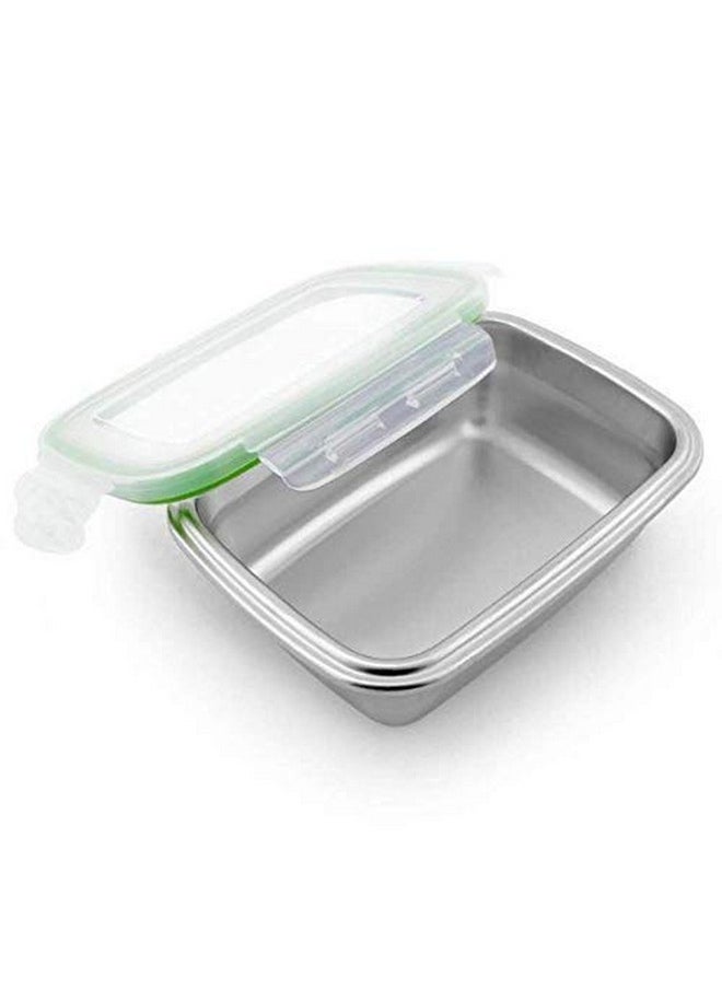 Femora High Stainless Steel Rectangular Container, Leakproof airtight Lid, 850 ML, Pack of 1, Silver - pzsku/Z450DC682B1272E8F23DCZ/45/_/1738306610/663a5017-bc83-4d56-a9bc-fee124ddf70a