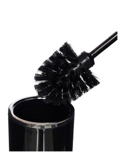 Generic Primanova Lenox Acrylic Toilet Brush With Silver Frame 15x10x20 cm-(Black)  - Image 3