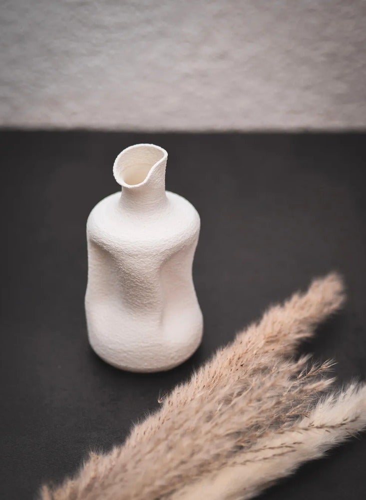 أخوة ثلاثي الأبعاد مزهرية زخرفية بتصميم عضوي وملمس حجري – لمسة فنية راقية - Image 5