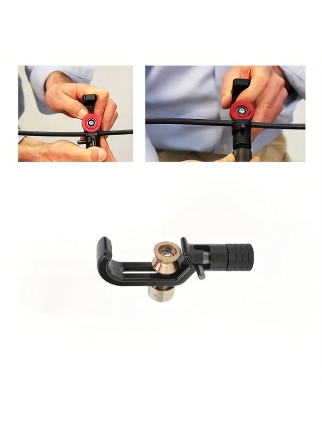 1pc Adjustable Aluminum Alloy Cable Stripping Tool Heavy Duty Cross Strap Design No Battery Required Retractable Range - Image 4