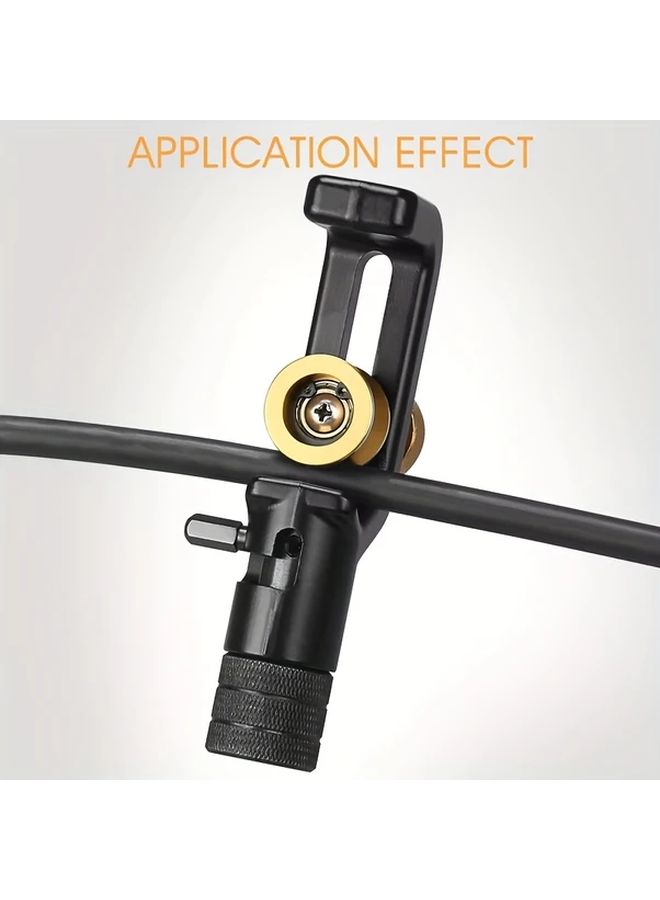 1pc Adjustable Aluminum Alloy Cable Stripping Tool Heavy Duty Cross Strap Design No Battery Required Retractable Range - Image 3