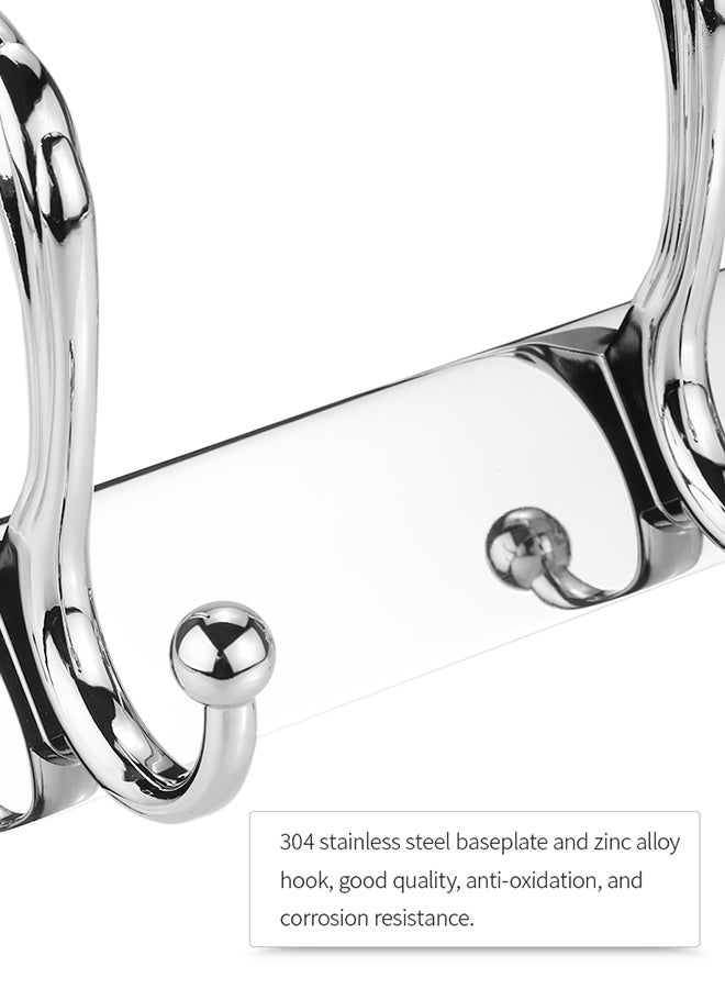 Wall Mounted Hook Hanger Silver 46.5x7x11cm - Image 3