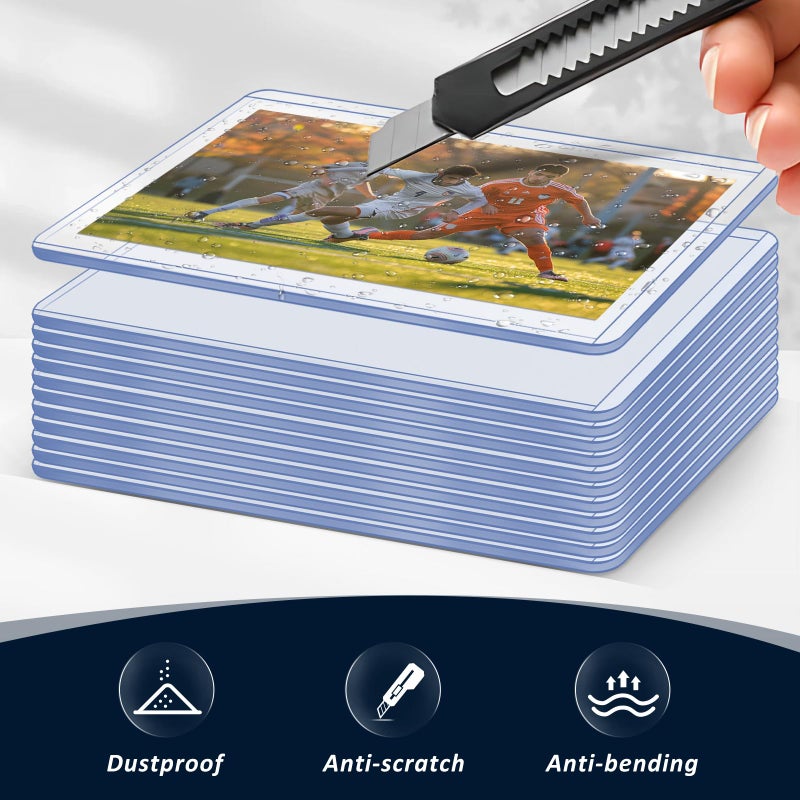 Maileto 15 Pack Top Loads for Cards 3"x4" Hard Plastic Card Sleeves Baseball Card Protectors Hard Plastic Sports Card Holder for Trading Cards, Baseball Cards, Game Cards - Image 5