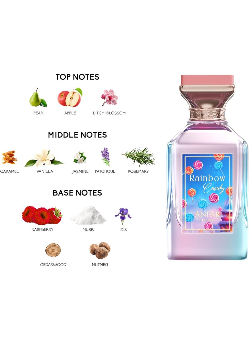 عنفر عطر أنفار رينبو كاندي إكسترا دي بارفان بخاخ للنساء - 3.4 أونصة - Image 3