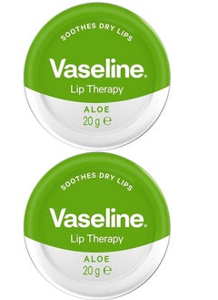 Vaseline Pack Of 2 Vaseline Lip Therapy Aloe Vera 20 gm  - Image 1