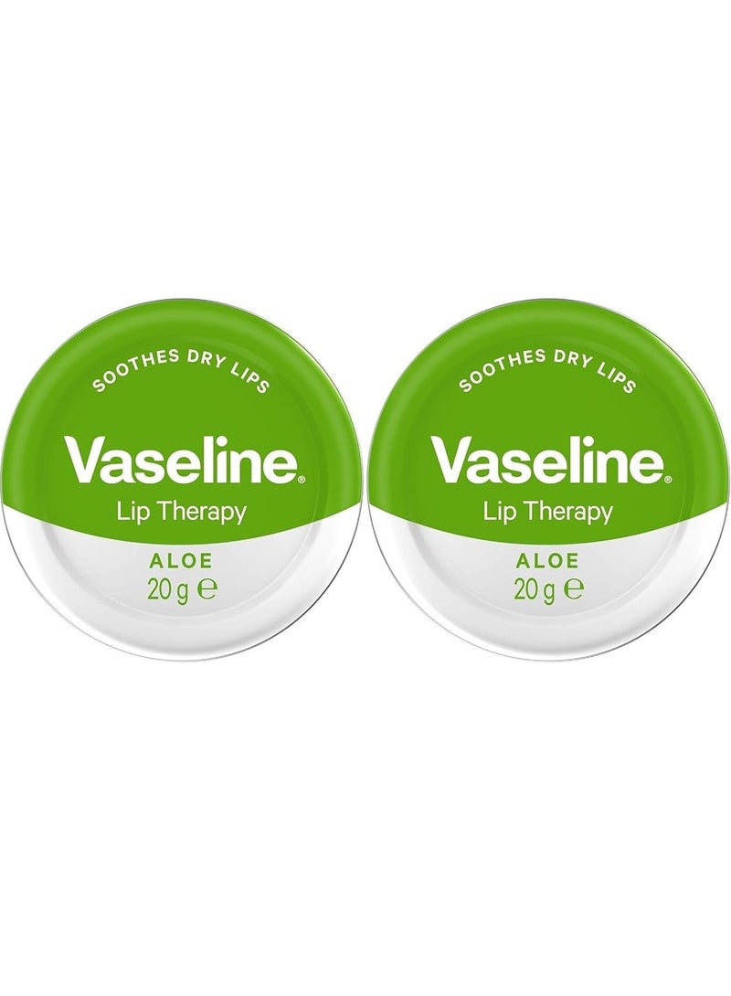 Vaseline Pack Of 2 Vaseline Lip Therapy Aloe Vera 20 gm - Image 2