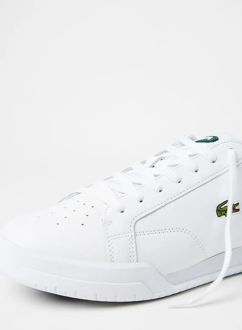 LACOSTE Twin Serve Leather Sneakers