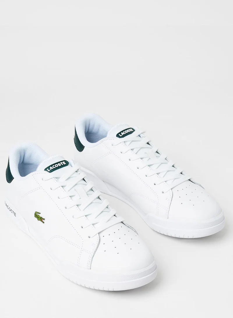 LACOSTE Twin Serve Leather Sneakers