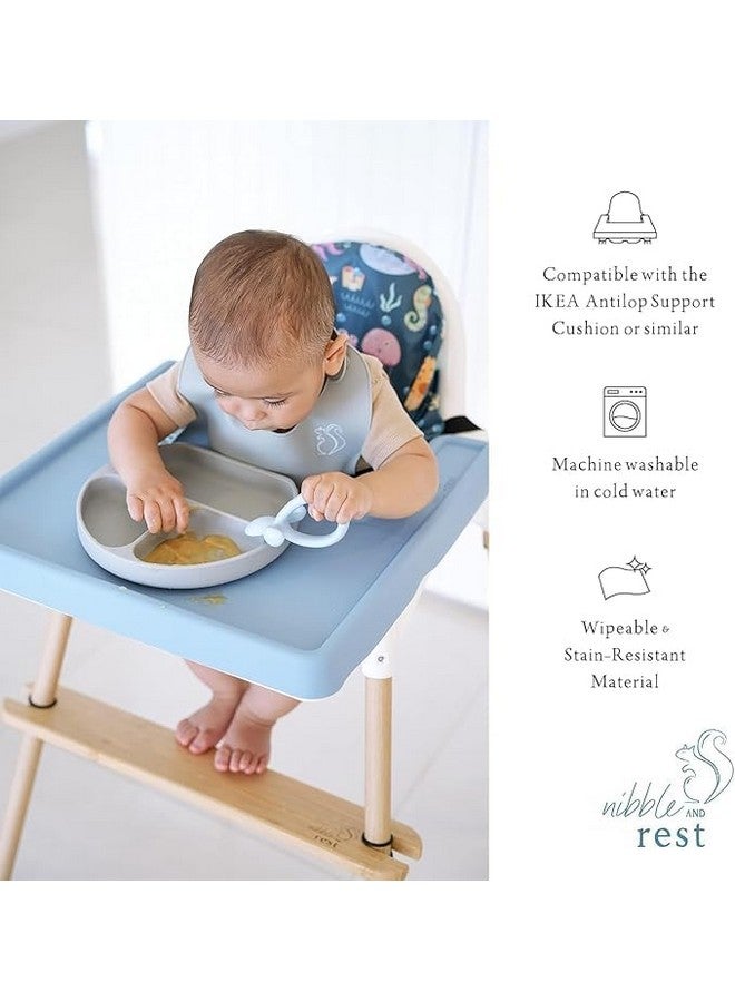 Nibble and Rest Highchair Cushion Cover for Inflatable Cushion, Compatible for IKEA Antilop Highchair,Accessories Stain-Proof and Wipeable Cushion Cover (Cushion NOT Included)(Sage Savannah) - Image 3