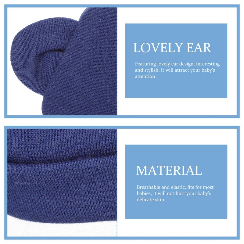 Newborn Cotton Hats And Turban Caps 6pcs Set Soft Ear Protection For Boys 0 1 Year - Image 5