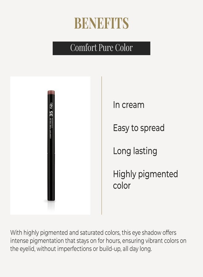 SALERM - Eyeshadow Stick - Comfort Pure Color Eyeshadow - 35 Lilac Brown - Creamy - Easy to Apply - Long-Lasting - Richly Pigmented - Image 3