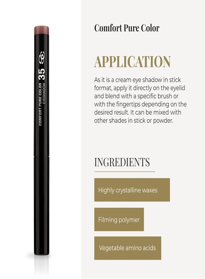 SALERM - Eyeshadow Stick - Comfort Pure Color Eyeshadow - 35 Lilac Brown - Creamy - Easy to Apply - Long-Lasting - Richly Pigmented - Image 4