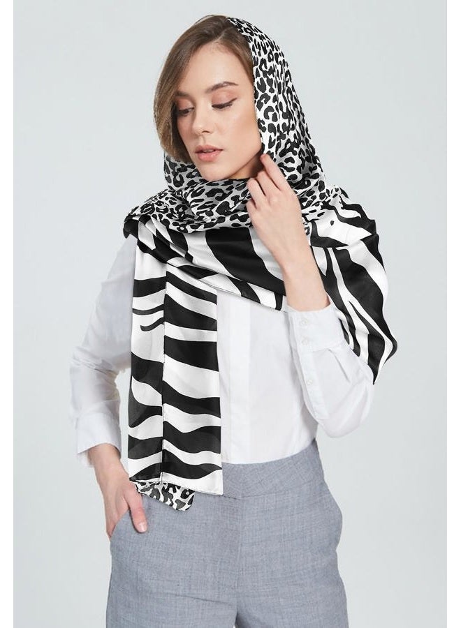 GERINLY Scarves - Animal Print Shawl Wraps Fashion Zebra Pattern Scarf - Image 5