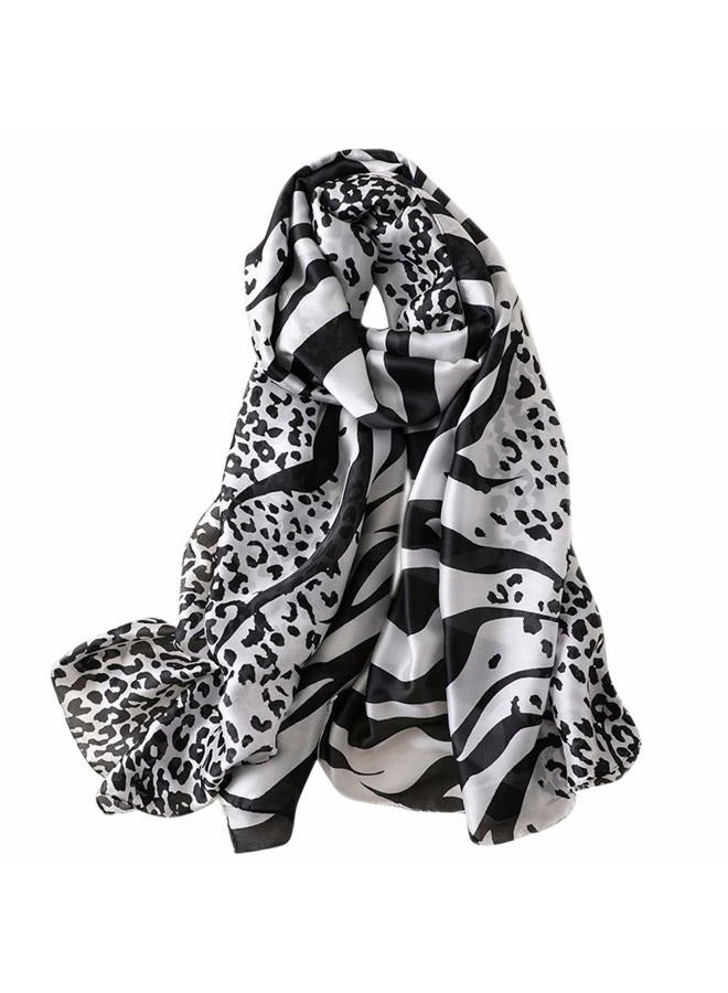GERINLY Scarves - Animal Print Shawl Wraps Fashion Zebra Pattern Scarf - Image 1