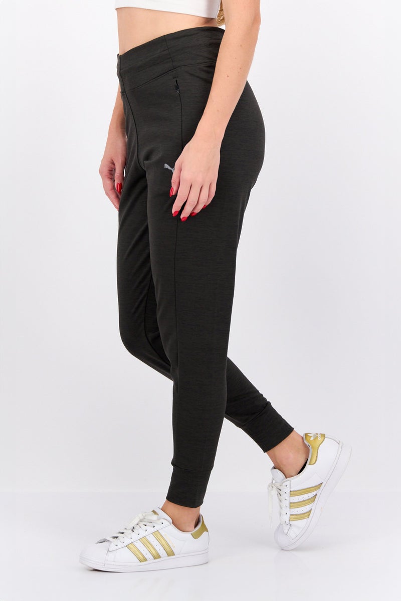 PUMA Women Sportwear Fit Brand Logo Training Pants, Charcoal  - Image 3