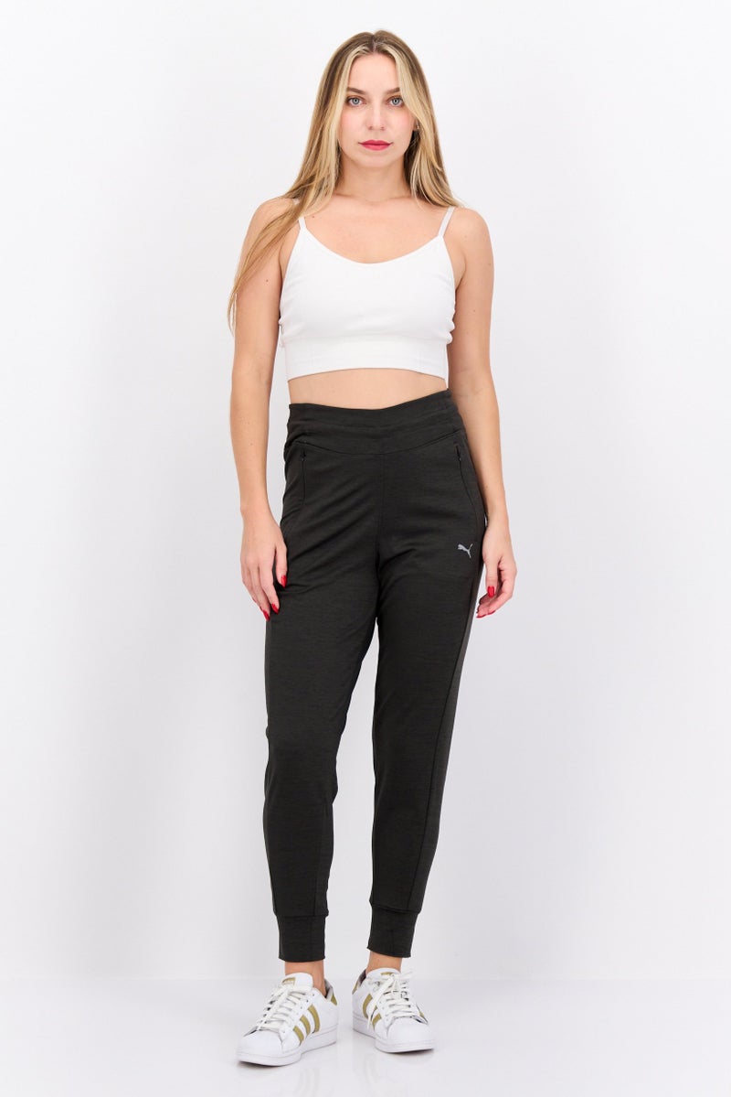 PUMA Women Sportwear Fit Brand Logo Training Pants, Charcoal  - Image 2