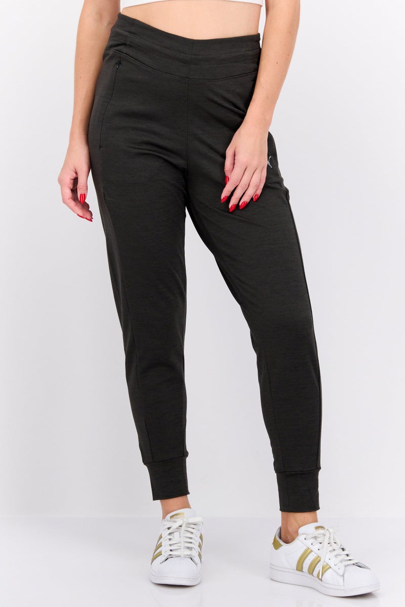 PUMA Women Sportwear Fit Brand Logo Training Pants, Charcoal  - Image 1