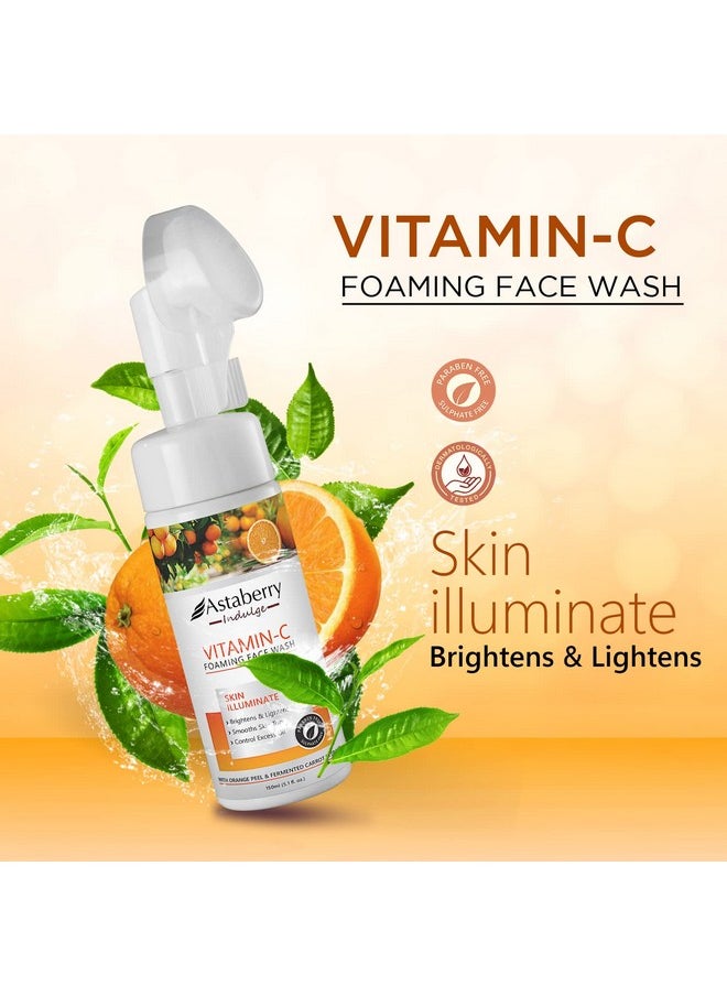 Vitamin C Foaming Face Wash Cleanser With Exfoliating Silicon Brush Anti Aging Facial For Brightening Dark Circles Age Spots And Fine Lines Acne Dark Spot Remover 5.1 Fl Oz. - pzsku/Z450E7778612340160894Z/45/_/1718173656/5473a2d4-8e19-49eb-9f5f-3d91d25afa70