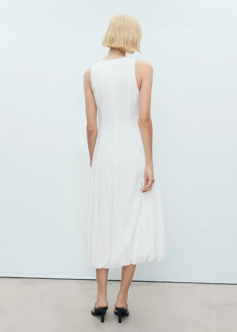 MANGO Long balloon dress