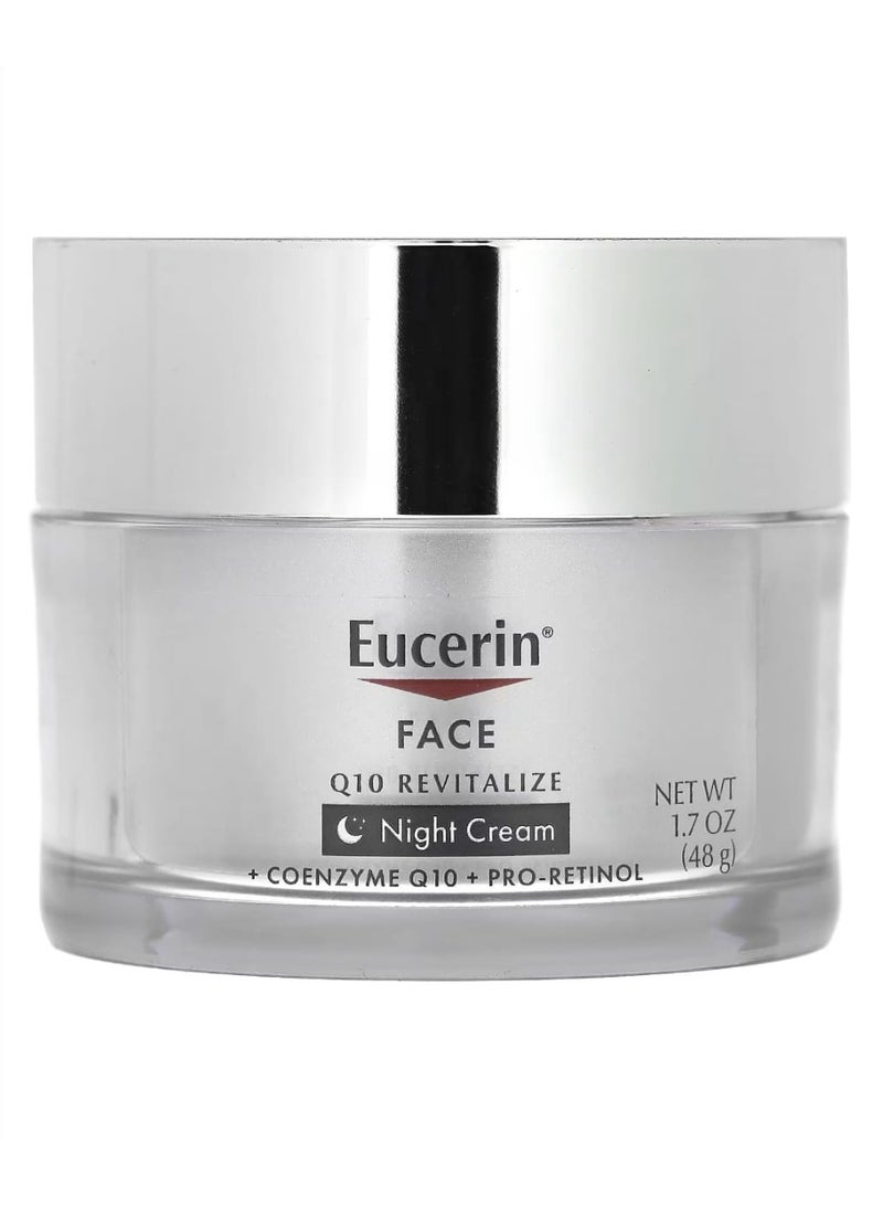 Eucerin Face Q10 Revitalize Night Cream Fragrance Free 1.7 fl oz (48 g) - Image 1
