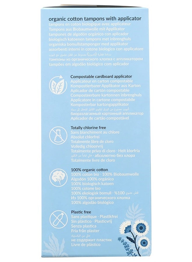 Natracare Organic Cotton Regular Tampons with Cardboard Applicator, (16 Pack, 192 Tampons Total) - Image 5