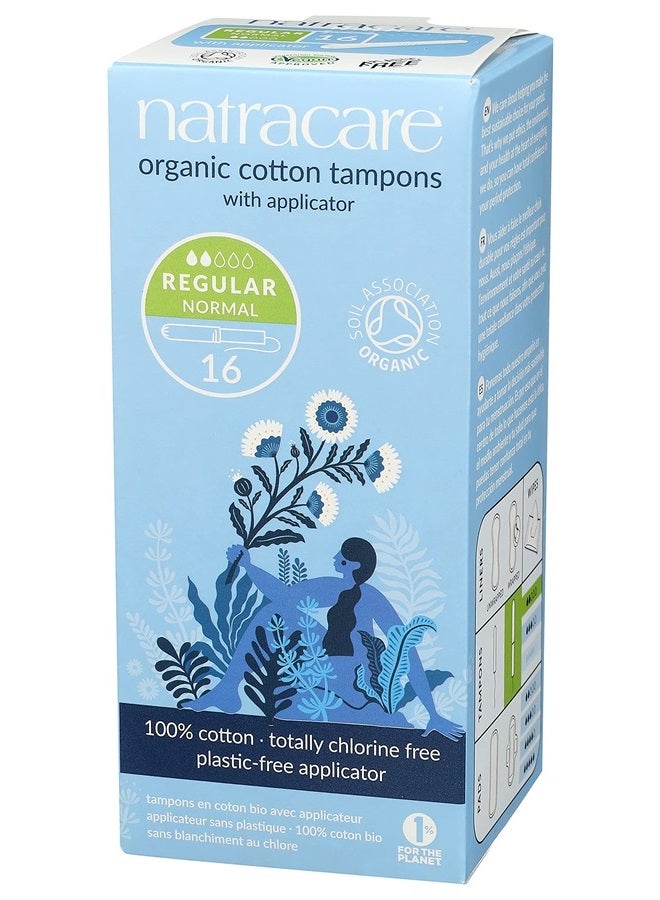 Natracare Organic Cotton Regular Tampons with Cardboard Applicator, (16 Pack, 192 Tampons Total) - Image 4