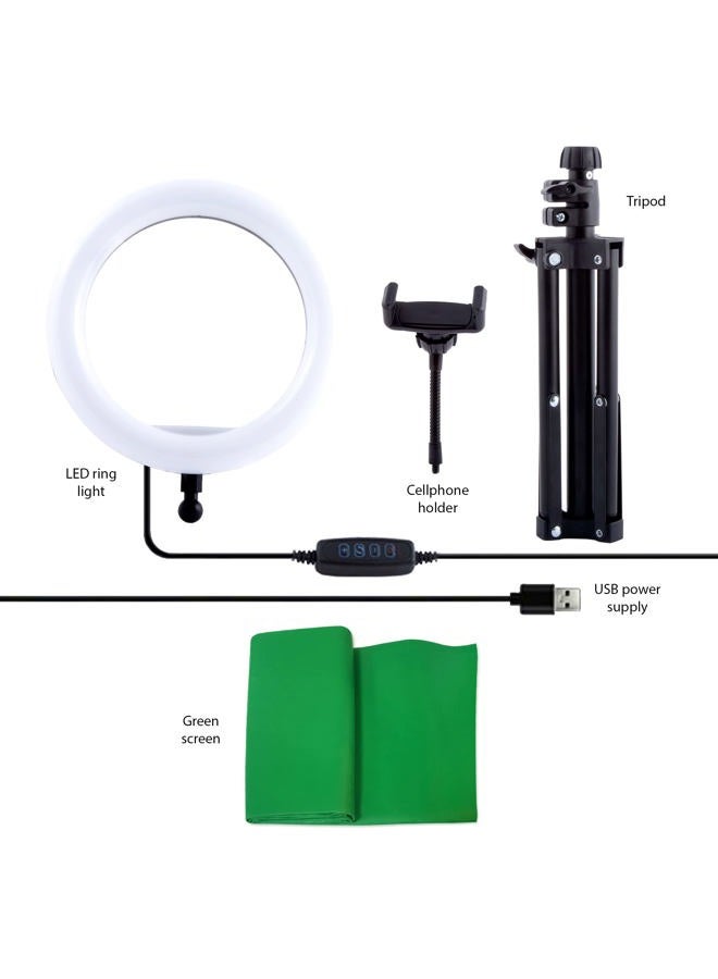 Canal Toys New So DIY TikTok Instagram YouTube Multicolored Ring Light with Green Screen and Phone Mount Tripod. Studio Creator 2 Influencer Video Creator Kit  - Image 5