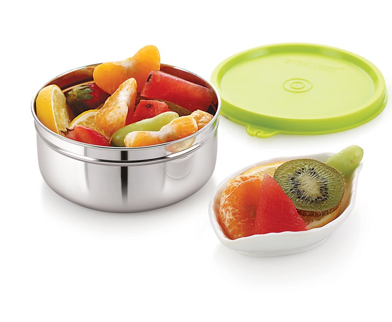 STEELLOCK Stainless Steel Airtight Container | Leak Proof Container/Storage/Lunch Box with Lid | BPA Free, Durable & Rust-Proof | SL-32-set of 4, 500ml each, Green - Image 3