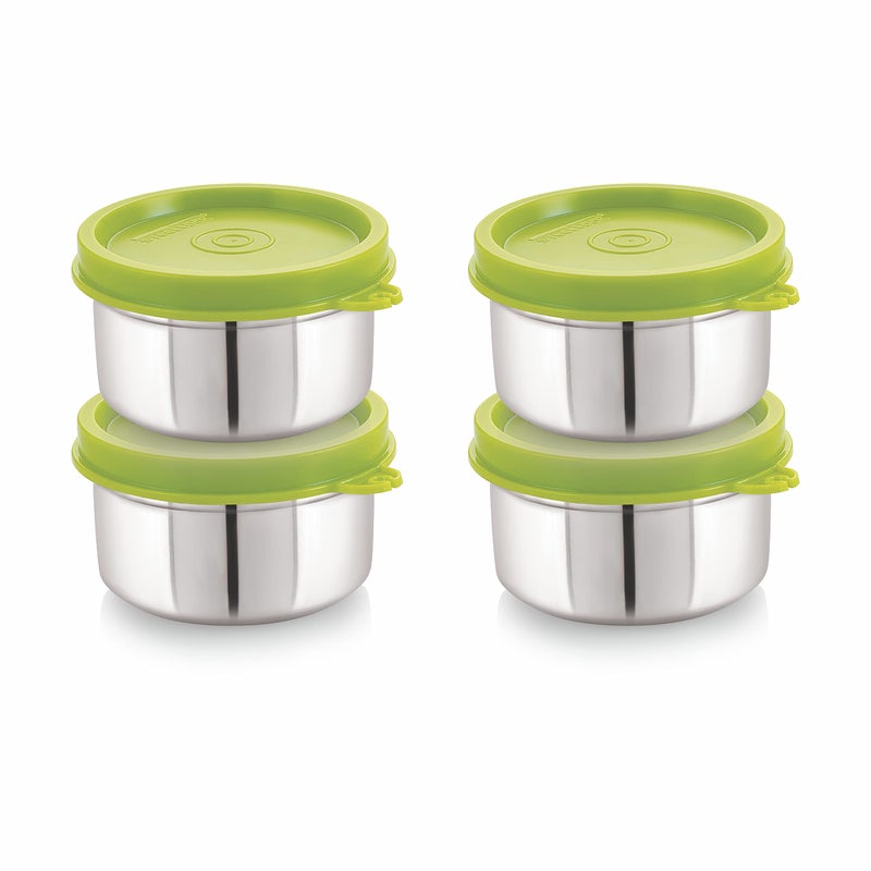STEELLOCK Stainless Steel Airtight Container | Leak Proof Container/Storage/Lunch Box with Lid | BPA Free, Durable & Rust-Proof | SL-32-set of 4, 500ml each, Green - Image 5