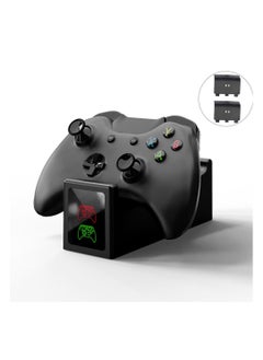 MMG Controller Charger Station Dual Charging Dock for Xbox Series X & Series S, Dual Charging Dock with 2pcs 1200mAh Rechargeable Battery Packs with dual charge option and a Charging Cable  - Image 1