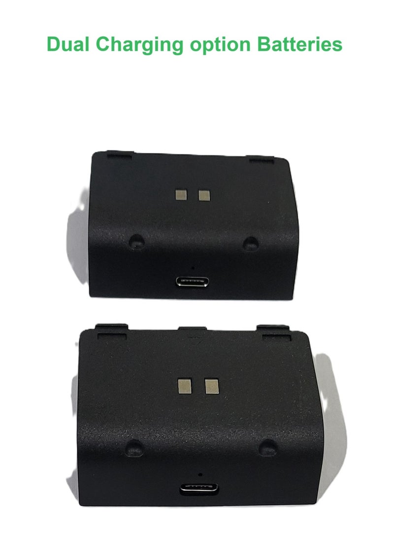 MMG - Controller Charger Station Dual Charging Dock for Xbox Series X & Series S, Dual Charging Dock with 2pcs 1200mAh Rechargeable Battery Packs with dual charge option and a Charging Cable - Image 1