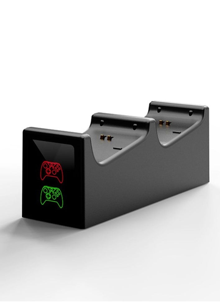 قاعدة شحن مزدوجة لوحدة التحكم لأجهزة Xbox Series X وSeries S، قاعدة شحن مزدوجة مع قطعتين من البطاريات القابلة لإعادة الشحن بقدرة 1200 مللي أمبير في الساعة مع خيار الشحن المزدوج وكابل شحن - pzsku/Z450ED368B81CC1107E32Z/45/_/1719500461/41db2ba2-903c-42cf-a9cc-052797455309
