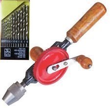 DIY Crafts DIY Crafts Manual Hand Drill Machine 14inch with 13 Pieces HSS Drill Set for Soft Metal Wood Plastic Up To Date Products Tools By Mr DIY Crafts  - Image 1