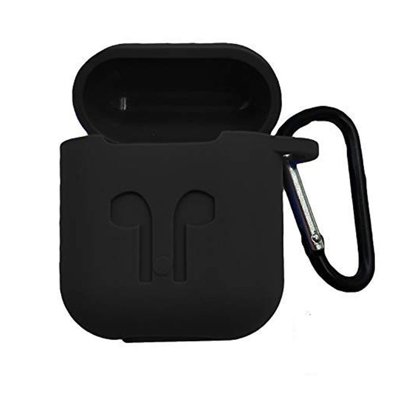 Brain Freezer Silicone Shock Proof Protection Sleeve Skin Carrying Bag Box Cover Case Compatible with Device 1 & 2 Only Wireless Headphones Earphone Black (Device Not Included) - Image 5
