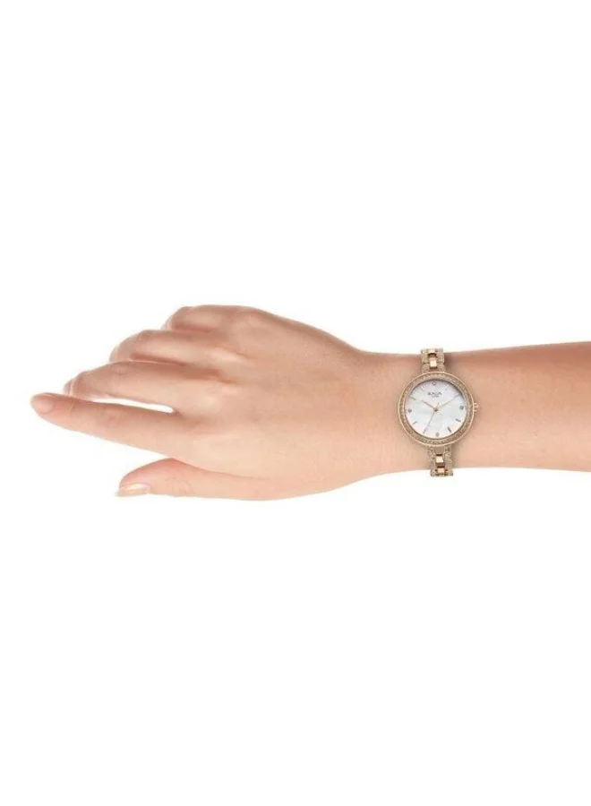 TITAN  Raga Showstopper Quartz Analog White Mother of Pearl Dial Rose Gold Metal Strap Watch for Women - 95272WM01  | Best Price UAE