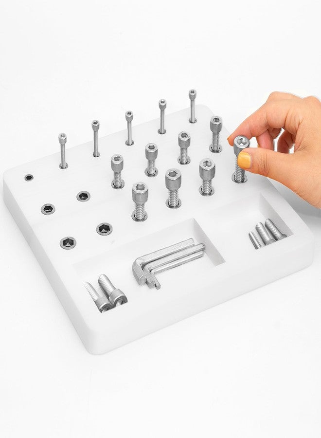 DICYWUDI Wooden Pegboard for Finger Dexterity, Finger Strength Trainer for Hand Grip Strengthener Targeted Strength, Relief & Recovery- for Men, Women, and Seniors - Image 1