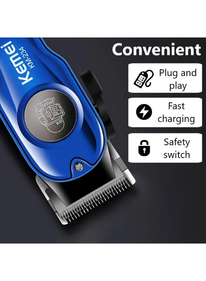 ماكينة الحلاقة الإحترافيه كيمي Kemei KM-234 بشاشة ليد ملونه و ذراع للتحكم فى أرتفاع الشفرات - Image 2