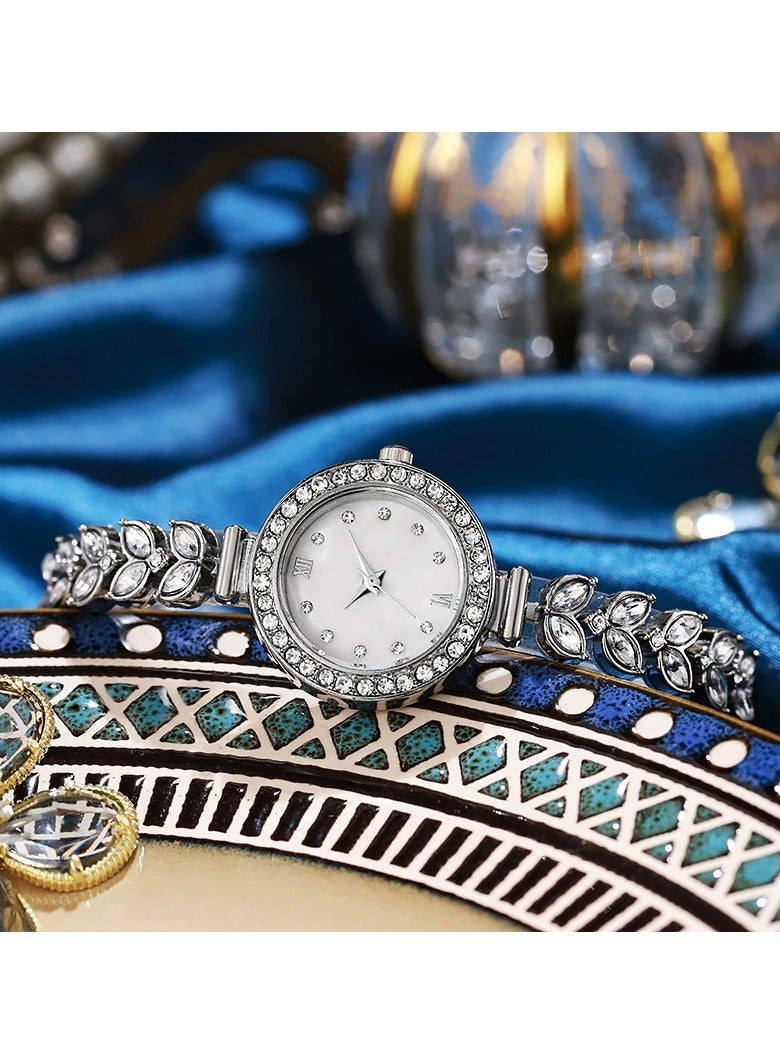 Goolsky Mermaid-Inspired Women’s Bracelet Watch – Quartz Starry Sky Wristwatch – Elegant Niche Jewelry Timepiece – Small Dial Sparkling Ladies Watch - Image 2