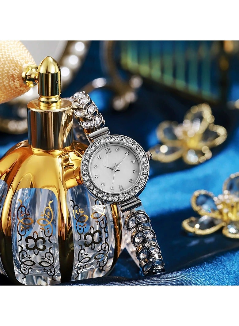 Goolsky Mermaid-Inspired Women’s Bracelet Watch – Quartz Starry Sky Wristwatch – Elegant Niche Jewelry Timepiece – Small Dial Sparkling Ladies Watch - Image 4